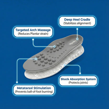 End Foot Pain in 24 Hours Using Triple-Zone Pressure Relief System