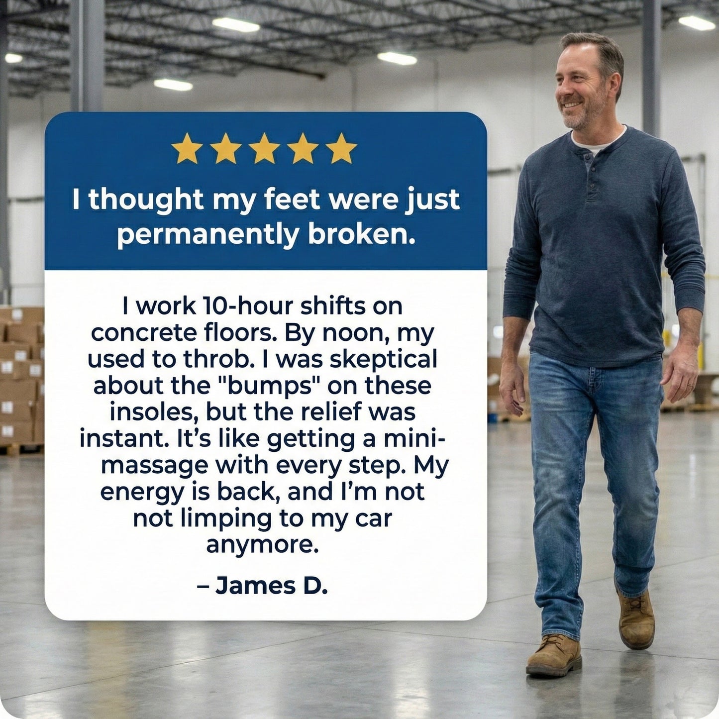 End Foot Pain in 24 Hours Using Triple-Zone Pressure Relief System