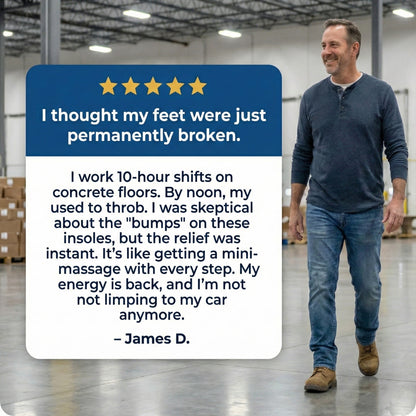 End Foot Pain in 24 Hours Using Triple-Zone Pressure Relief System